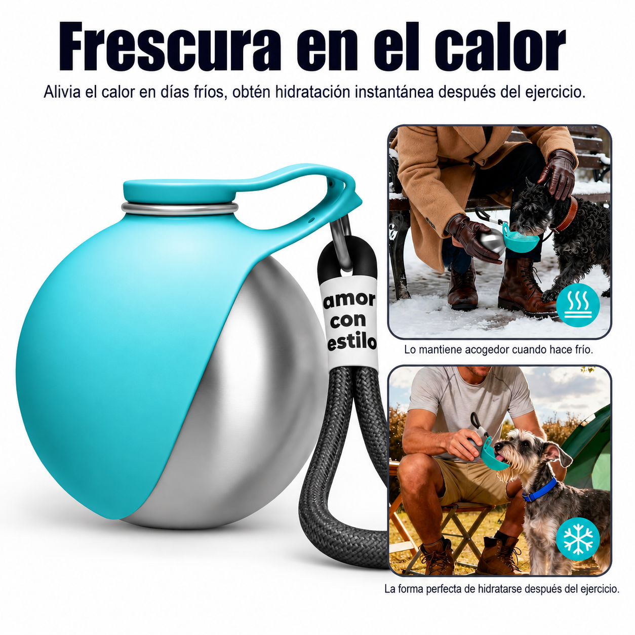 Botella Portátil 2 en 1
