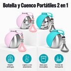 Botella Portátil 2 en 1