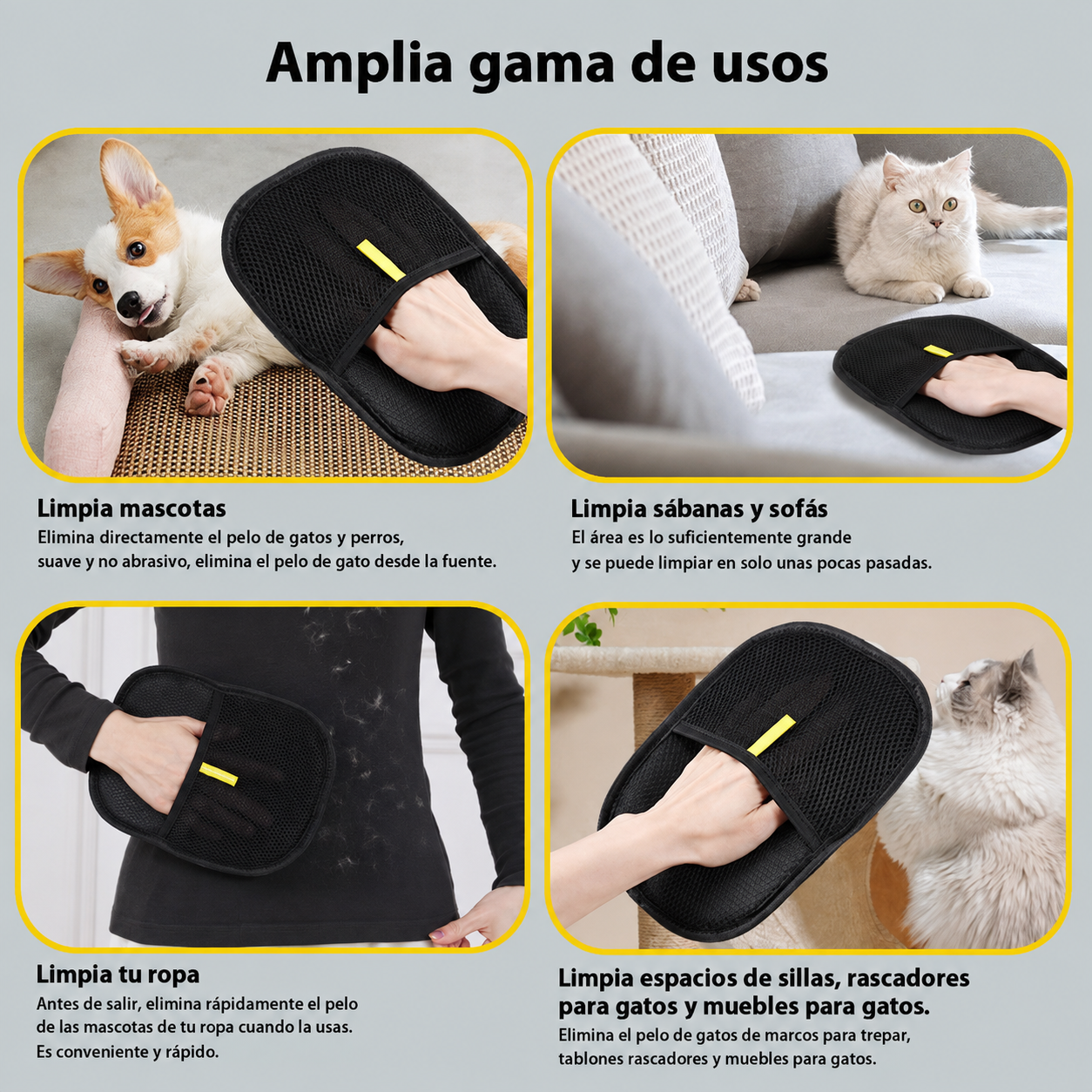 Guante quitapelos